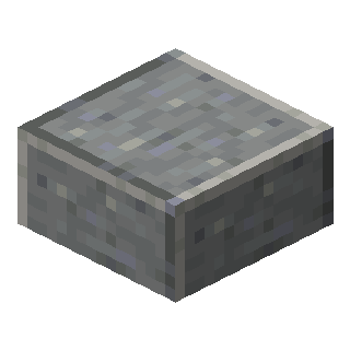 Polished Andesite Slab in Minecraft