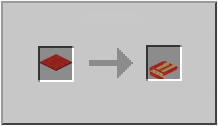 How to craft red awning in Minecraft