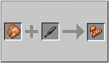 How to craft cooked chicken cuts in Minecraft