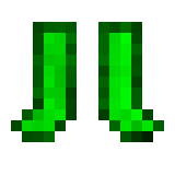 Green Crystal Boots in Minecraft