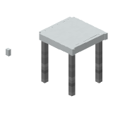 White Modern Table in Minecraft