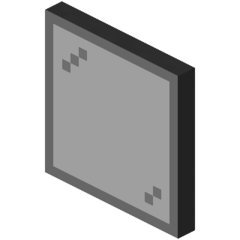 Чёрная стеклянная панель в Майнкрафте