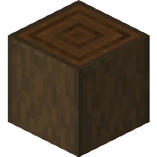 Stripped Dark Oak Log in Minecraft