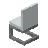 White Modern Chair in Minecraft