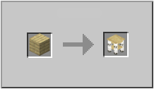 How to craft birch square table in Minecraft