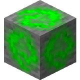 Green Crystal Ore in Minecraft