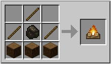 How to craft campfire in Minecraft