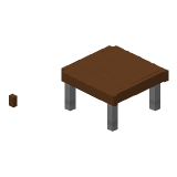 Brown Modern Coffee Table в Майнкрафте