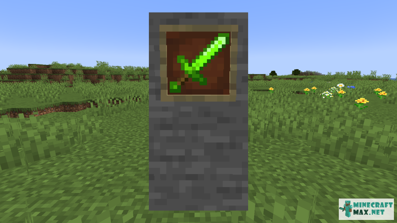 Emerald Sword | Lejupielādējiet modifikāciju Minecraft: 1