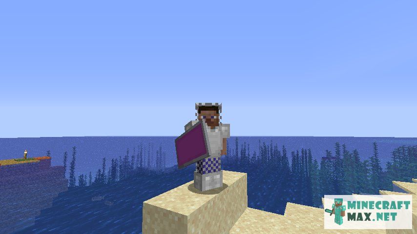 Purple Shield in Minecraft | Screenshot 1