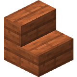 Как сделать акациевые ступеньки в Minecraft