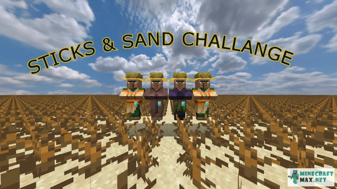 SuperFlat Sticks & Sand | Download map for Minecraft: 1