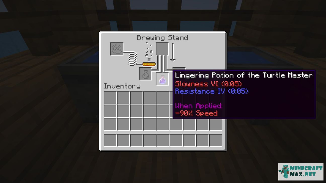 Lingering Potion of the Turtle Master II in Minecraft | Screenshot 1
