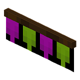 Как сделать purple-lime bunting  в моде Изготовление мебели в Minecraft