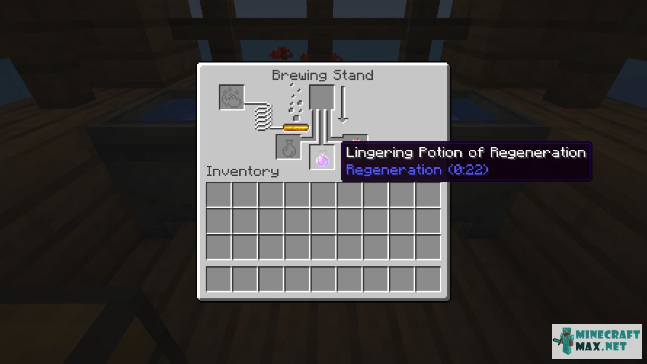 Lingering Potion of Regeneration (long) in Minecraft | Screenshot 1