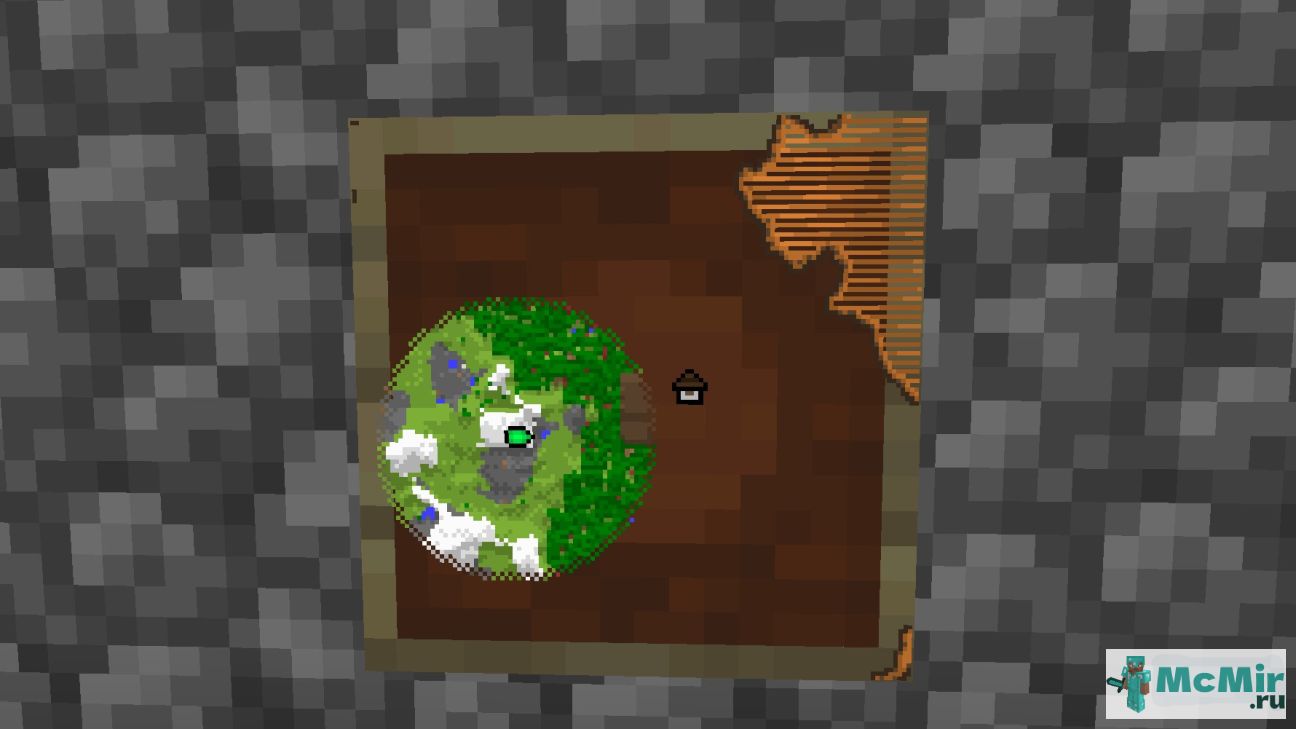 Как сделать карту исследователя лесов в Майнкрафт | Screenshot 2