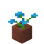 Синяя орхидея в горшке в Майнкрафт