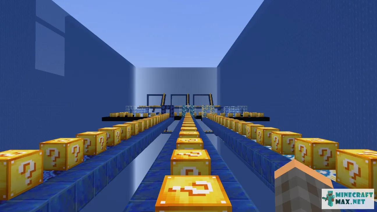 Aqua Lucky Block Race | Download map for Minecraft: 1