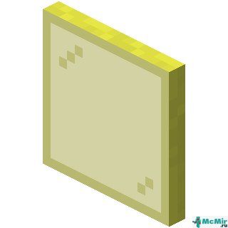 Жёлтая стеклянная панель в Майнкрафте