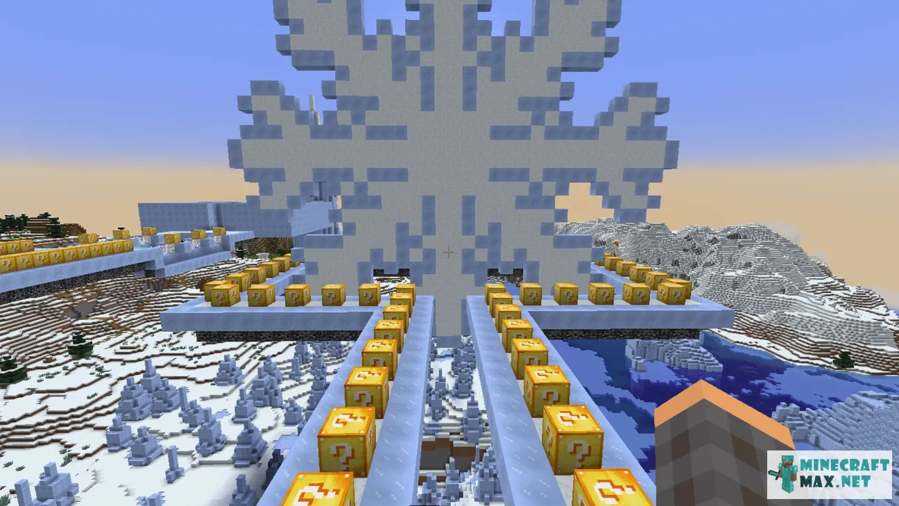 Winterland Lucky Block Race | Download map for Minecraft: 1