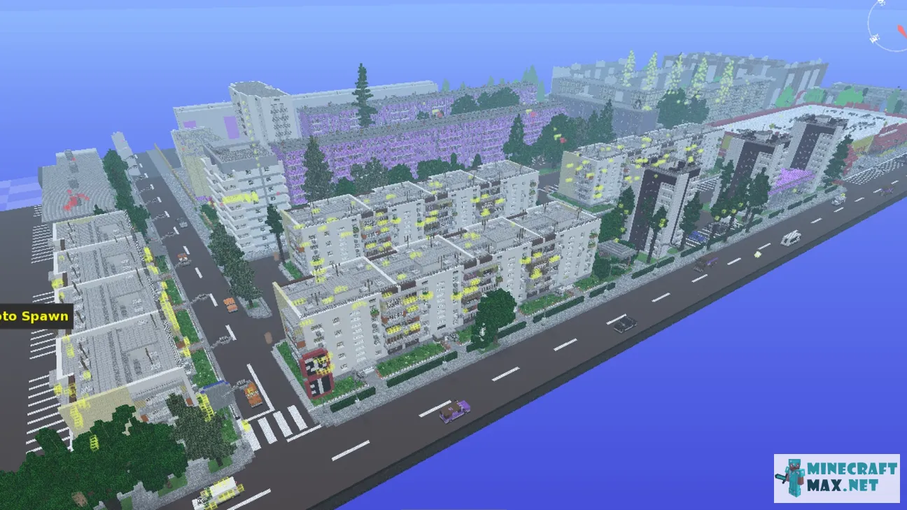 Central Residence Apartments Urban Area by Anderbest | Download map for Minecraft: 1