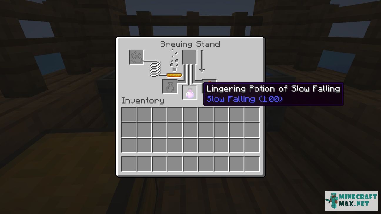 Lingering Potion of Slow Falling (long) in Minecraft | Screenshot 1