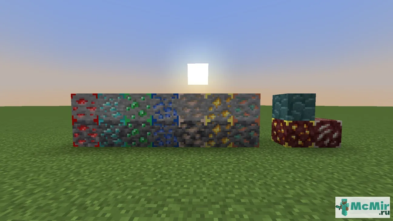 Текстура Полная видимость минералов | Скачать текстуру для Minecraft: 1