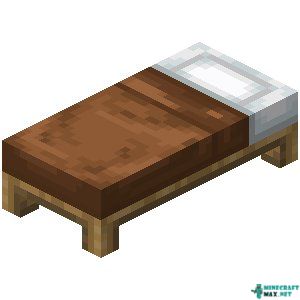 Brown Bed in Minecraft