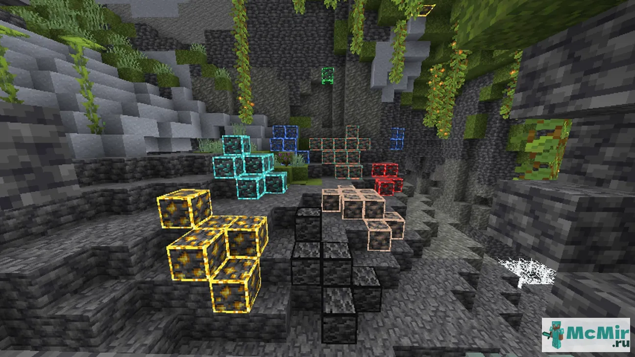 Текстура Светящиеся руды | Скачать текстуру для Minecraft: 1