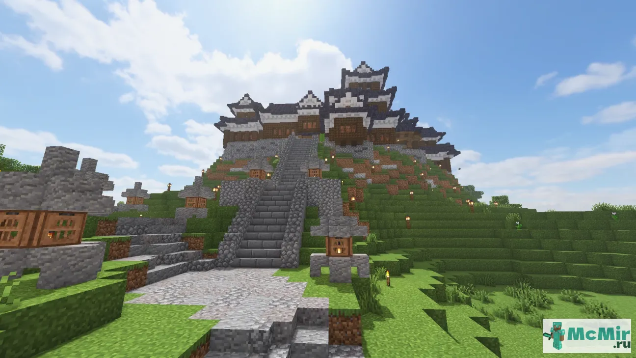 Карта Японский замок | Скачать карту Майнкрафт: 1