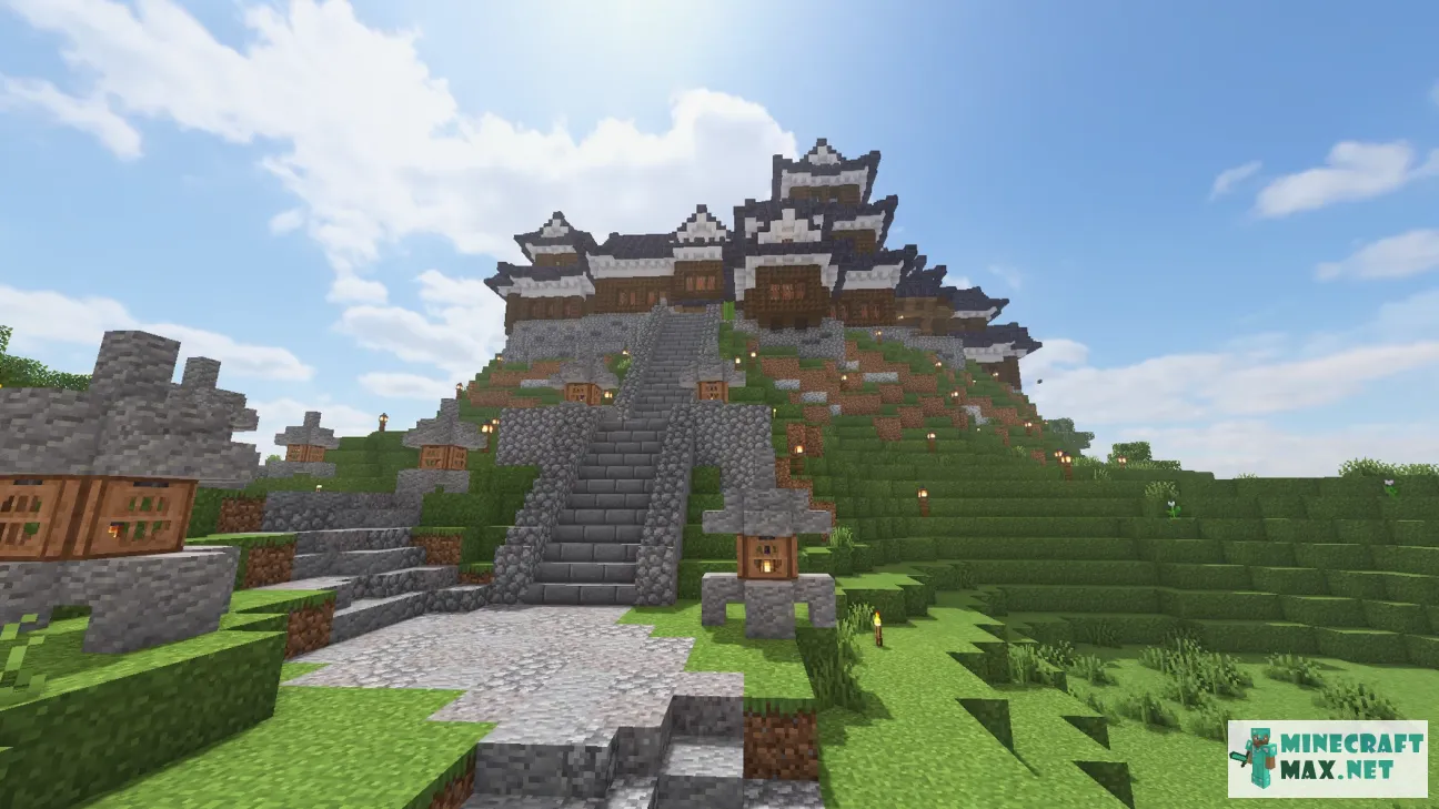 Japanese Castle V2 | Download map for Minecraft: 1