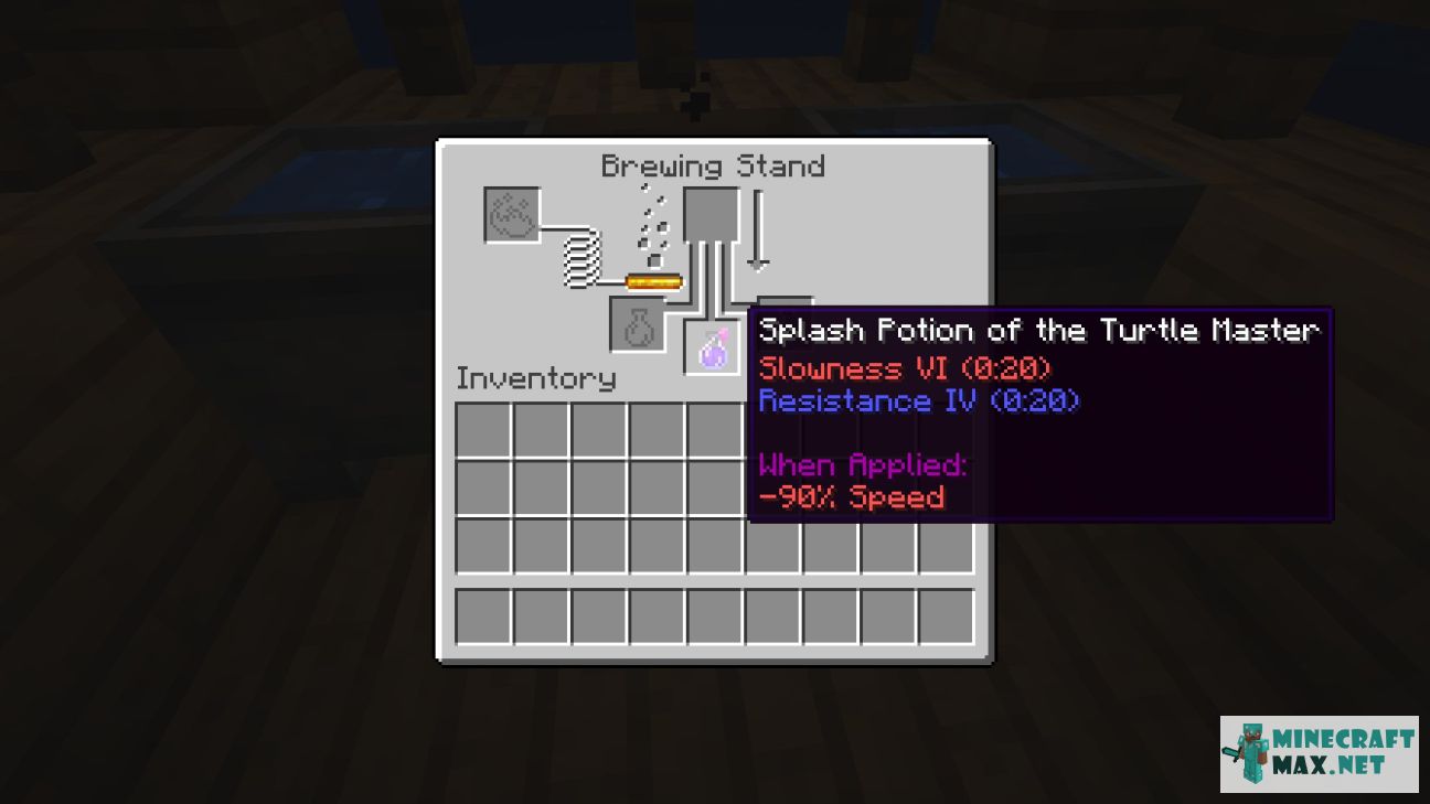 Splash Potion of the Turtle Master II in Minecraft | Screenshot 1