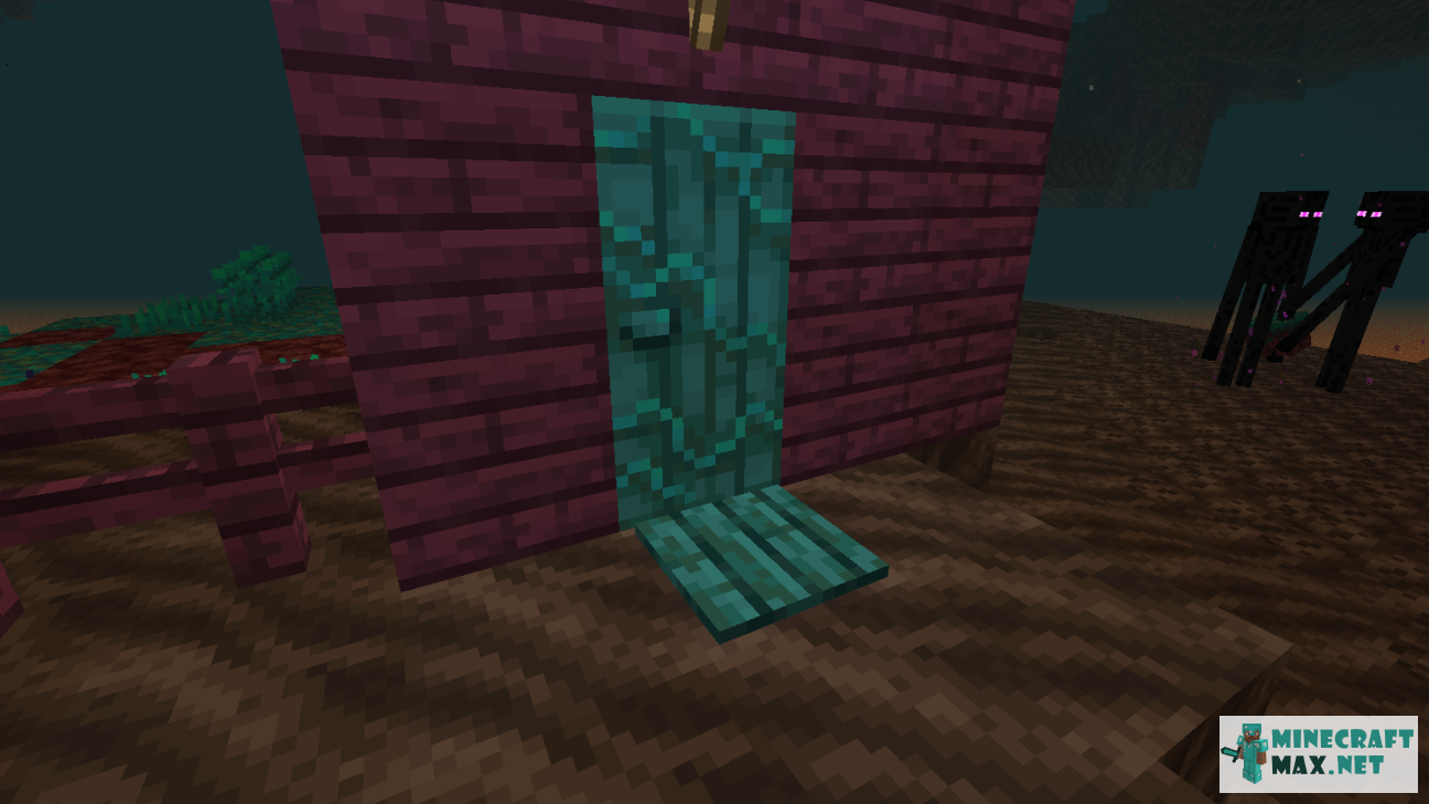 Warped Pressure Plate in Minecraft | Screenshot 1