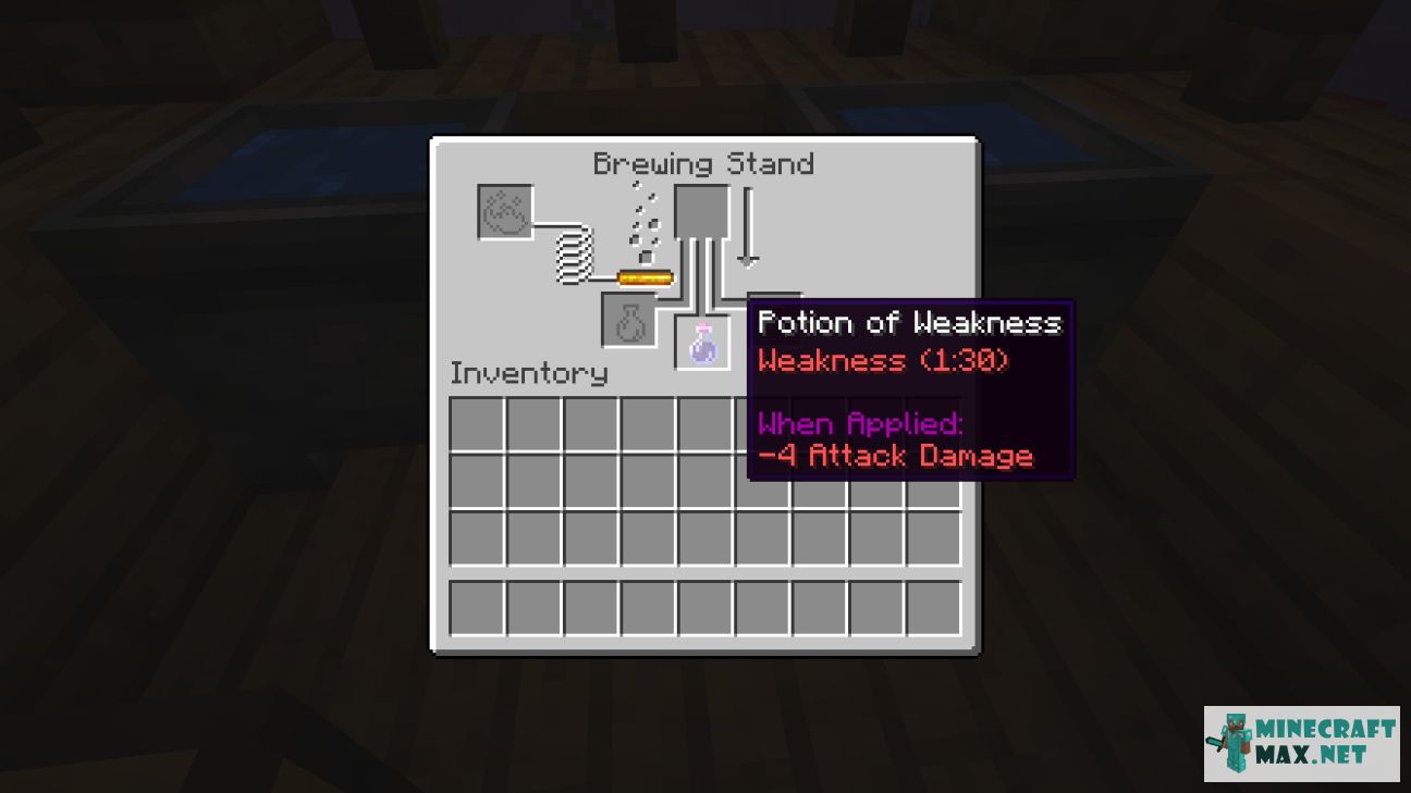 potion of weakness minecraft