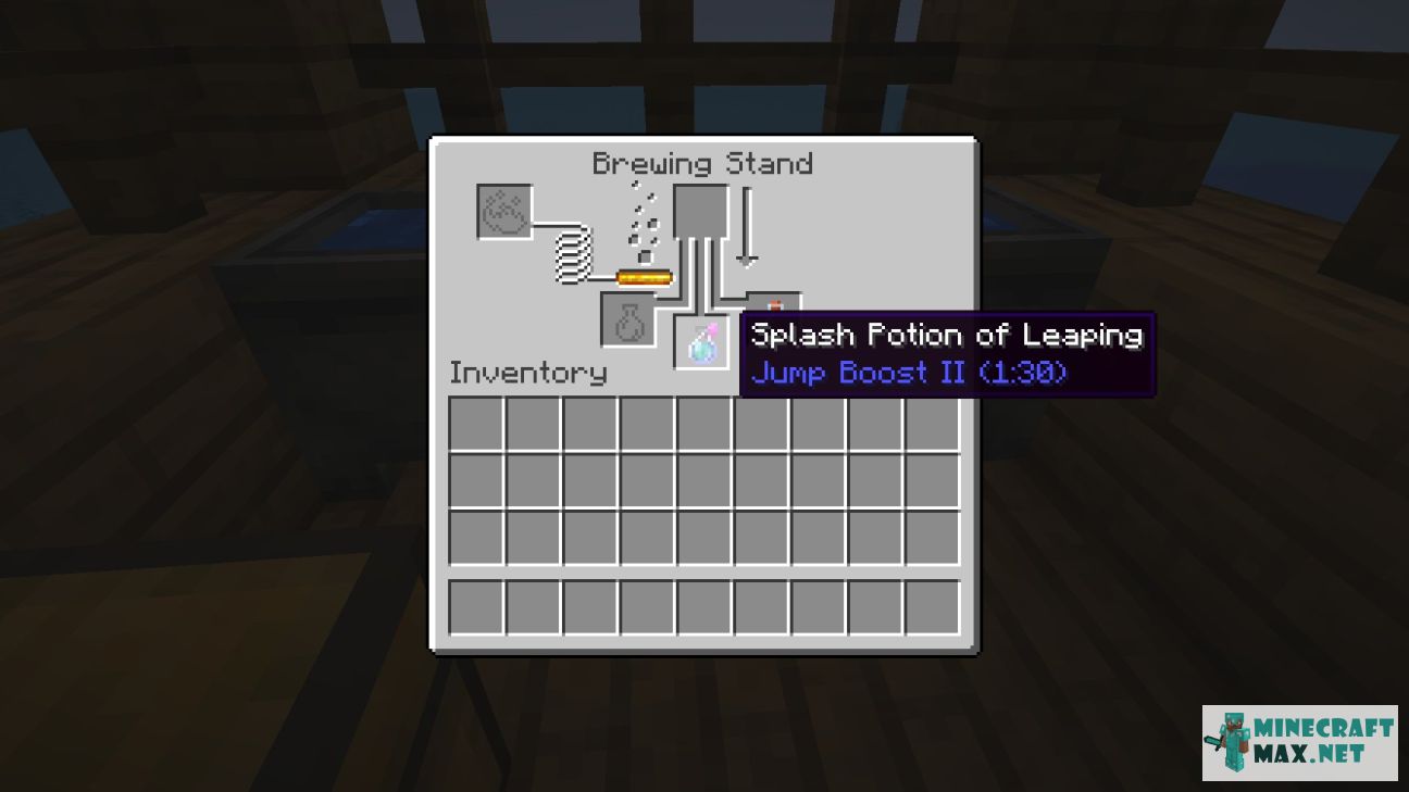 Splash Potion of Leaping II in Minecraft | Screenshot 1
