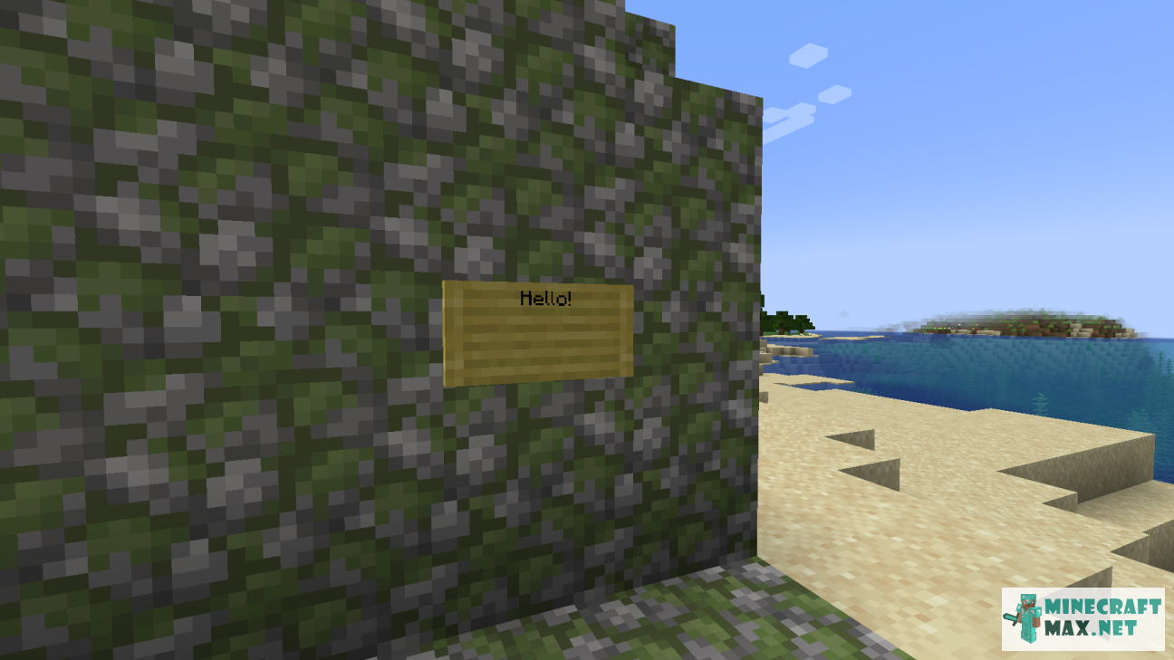 Bamboo Sign in Minecraft | Screenshot 2