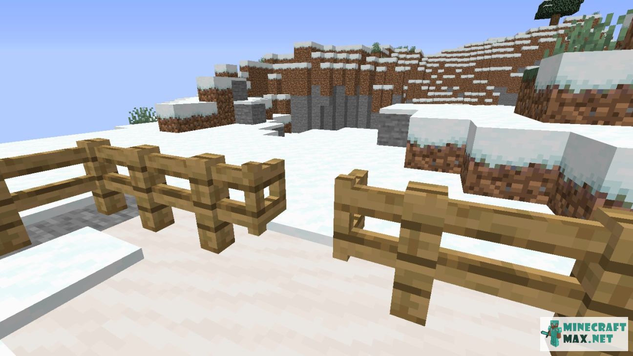Oak Fence Gate in Minecraft | Screenshot 1