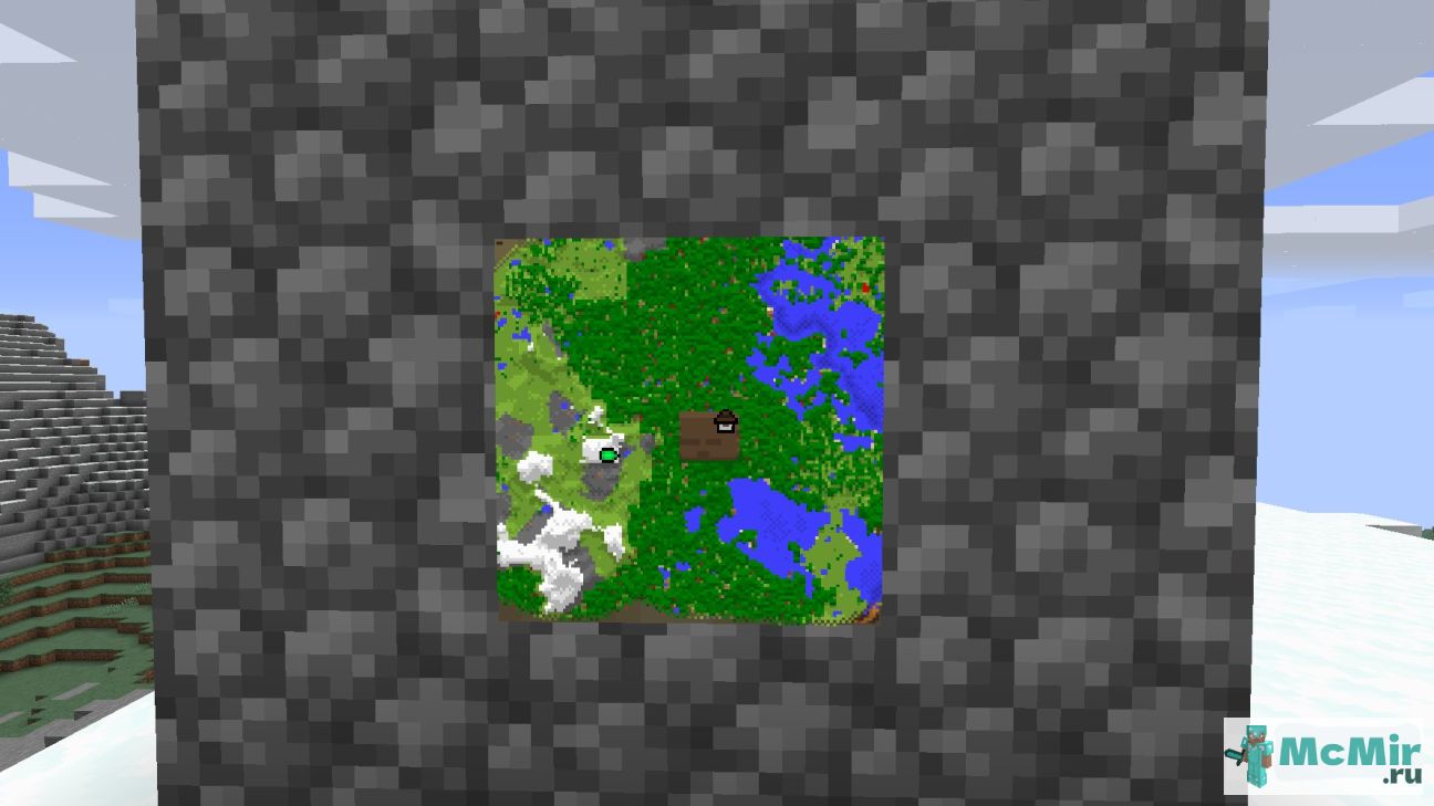 Как сделать карту исследователя лесов в Майнкрафт | Screenshot 1