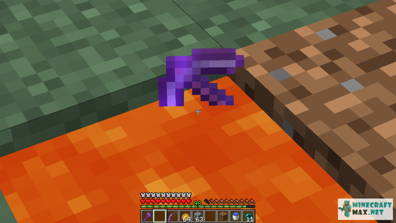 Quests Craft a netherite pickaxe and throw it into the lava for Minecraft | Screenshot 10