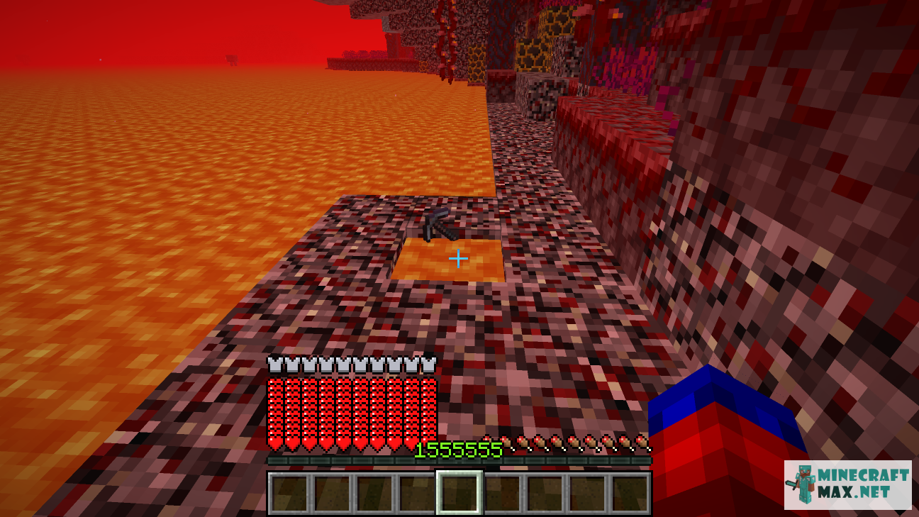 Quests Craft a netherite pickaxe and throw it into the lava for Minecraft | Screenshot 1