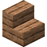 Как сделать ступеньки из тропического дерева в Minecraft