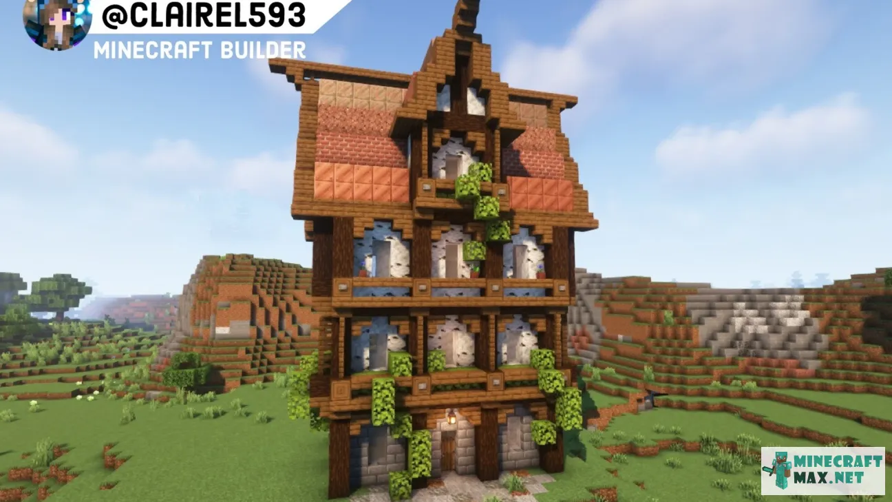 Copper Medieval House | Download map for Minecraft: 1