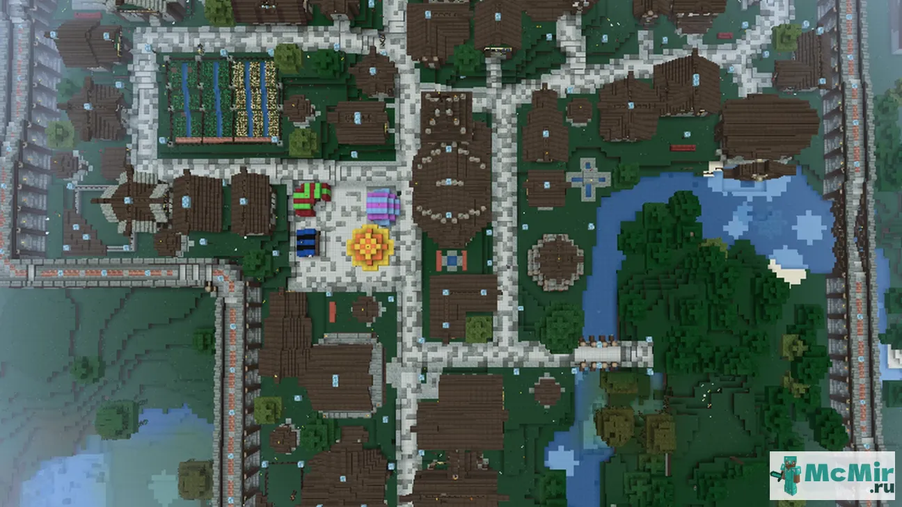 Карта Средневековый город | Скачать карту Майнкрафт: 1