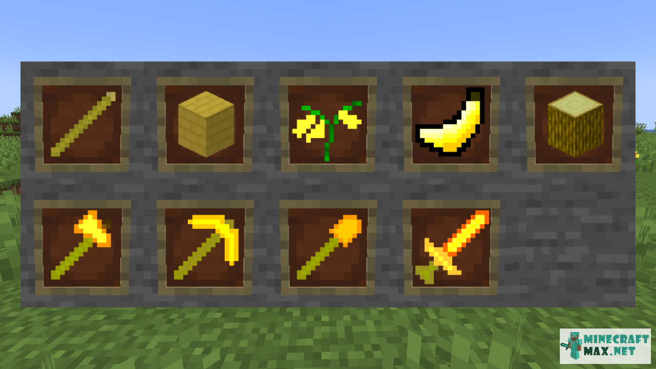 Banana mod! | Lejupielādējiet modifikāciju Minecraft: 1