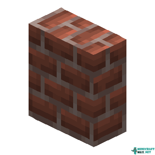 Vertical Brick Slab in Minecraft