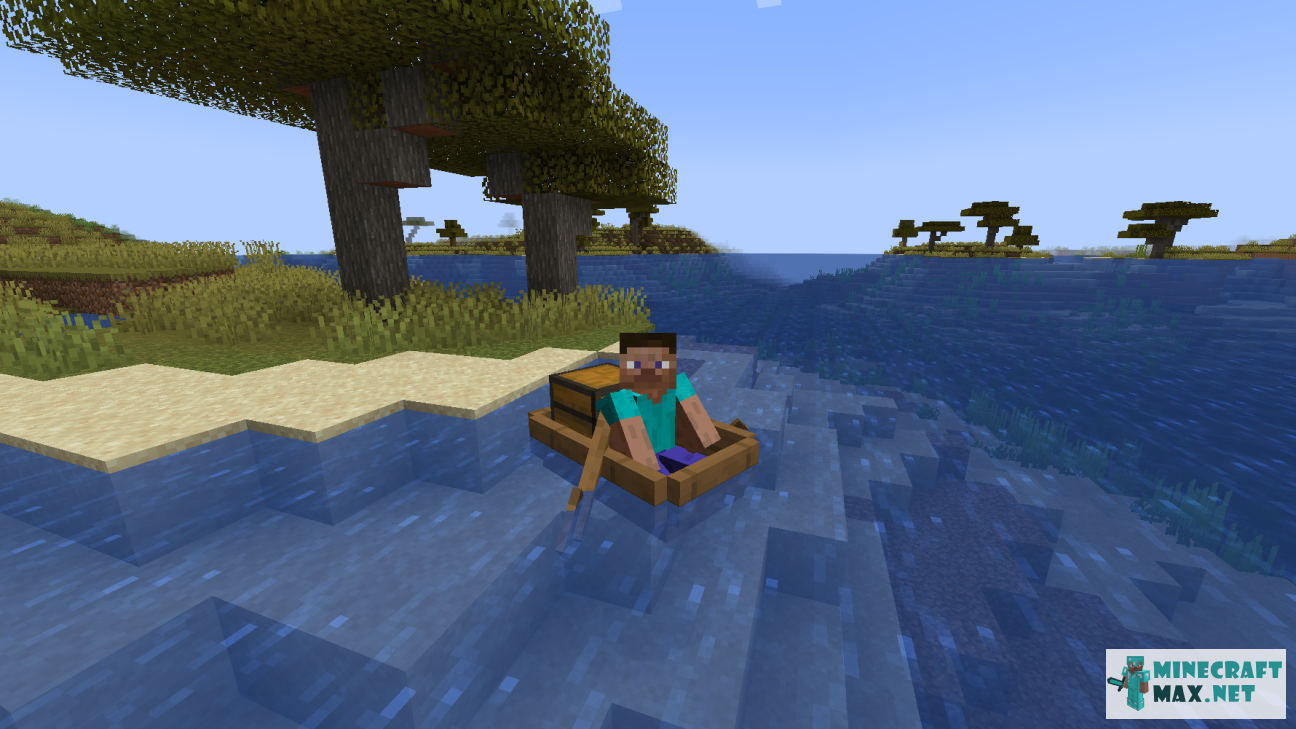 Spruce Boat with Chest in Minecraft | Screenshot 2