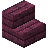 Как сделать багровые ступеньки в Minecraft