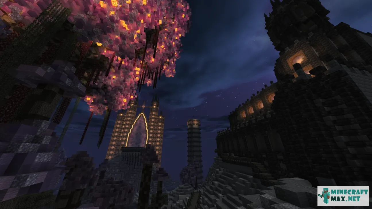 Magic Tree, Portal and Castle | Download map for Minecraft: 1