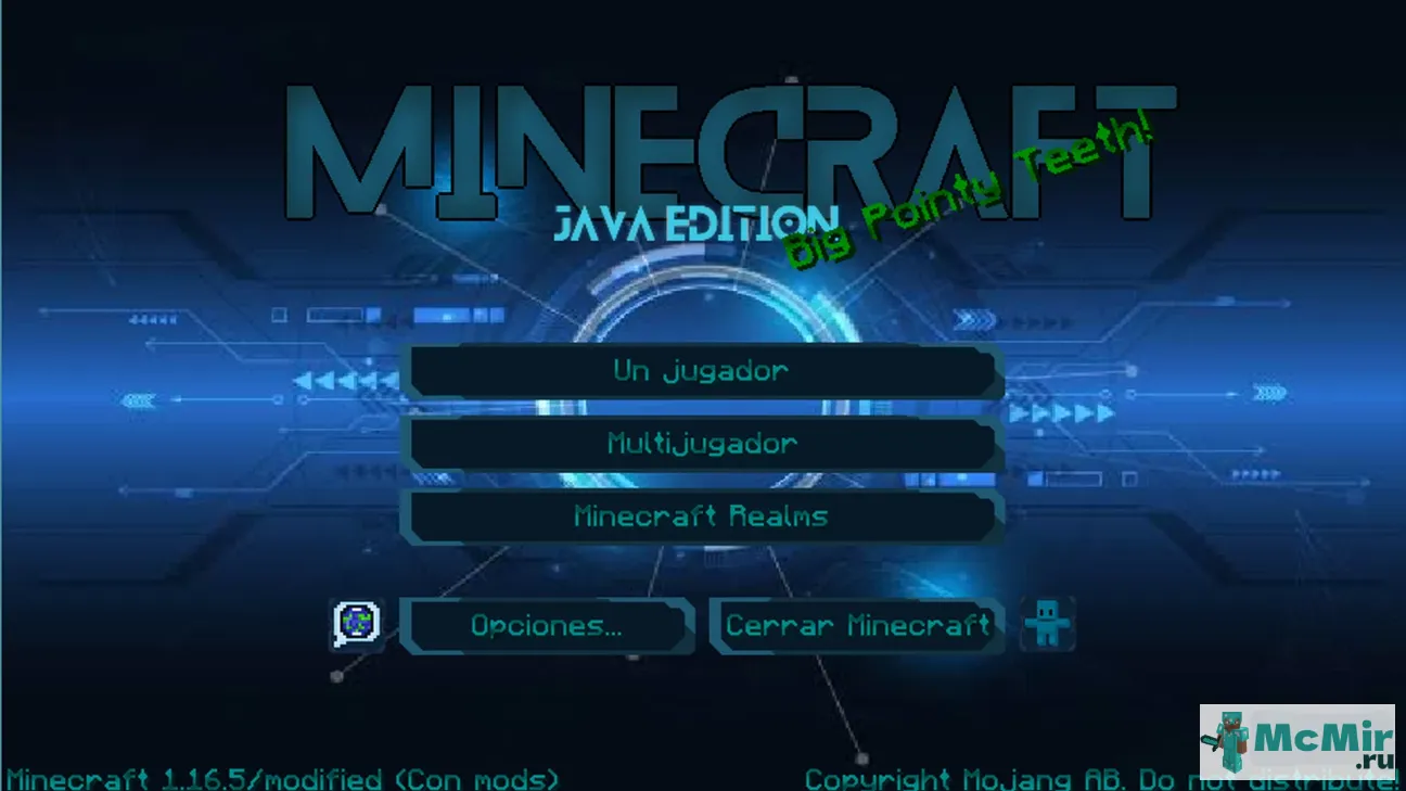 Текстура Синяя тема TecnoCraft | Скачать текстуру для Minecraft: 1