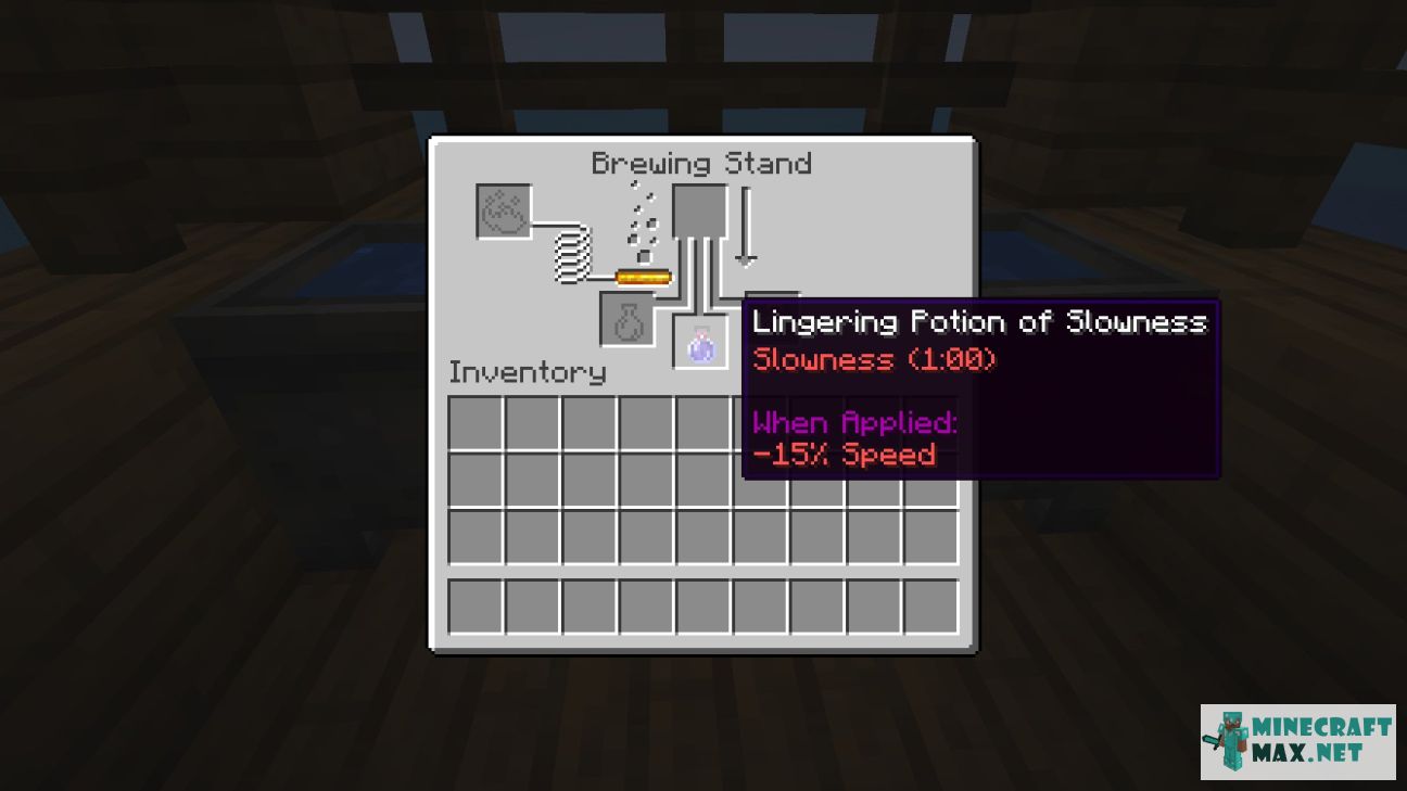 Lingering Potion of Slowness (long) in Minecraft | Screenshot 1